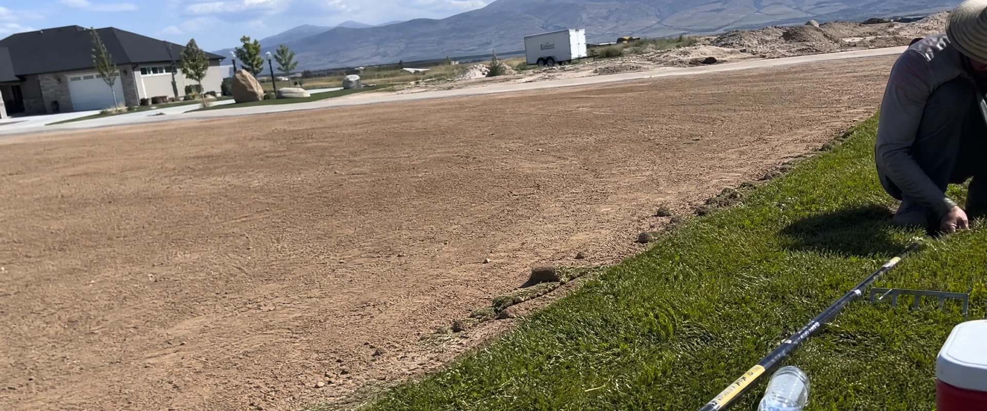 YLC Landscaping crew completing grading on a Utah property