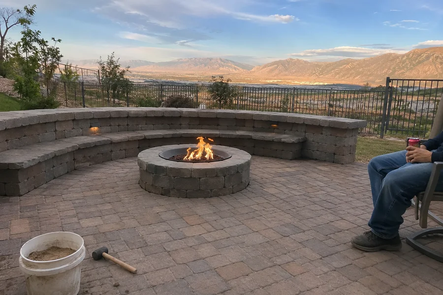 After YLC Landscaping completed the patios work